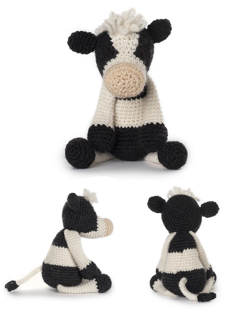 toft sarah the friesian cow amigurumi crochet animal